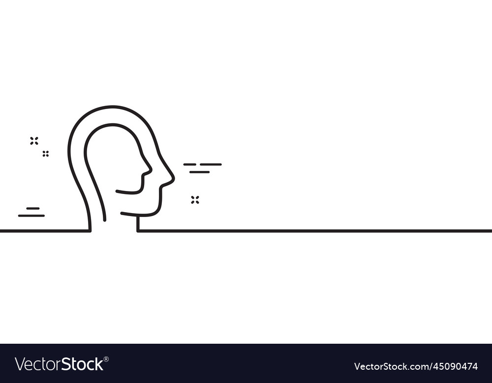 Psychology therapy line icon mental health sign Vector Image