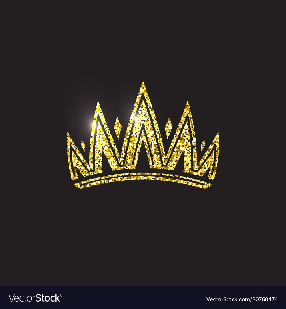 Download Queen crown royal gold headdress king golden Vector Image