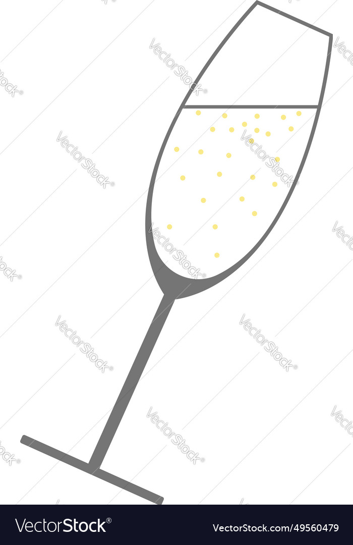 Champagne Glass Icon Royalty Free Vector Image 1861