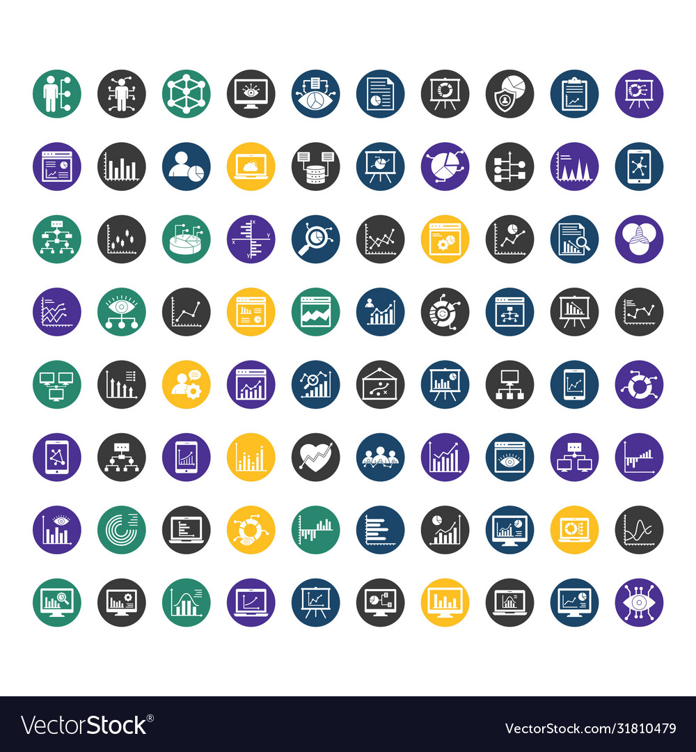 Data Visualization Glyph Style Icon Which C Vector Image Data Visualization Glyph Style Icon Which C Vector Image
