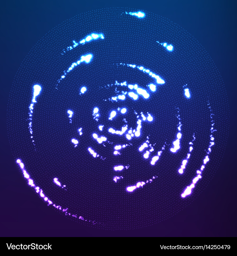Glowing particles flying around Royalty Free Vector Image