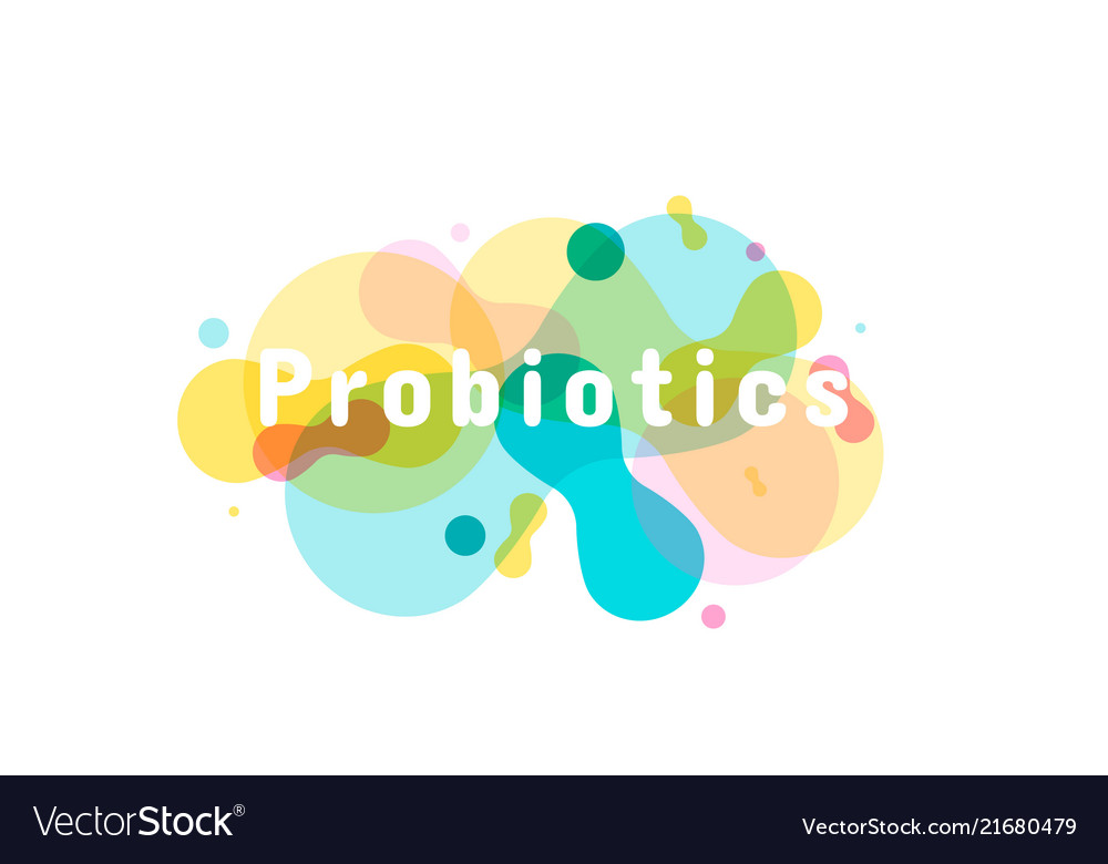 Probiotics Bacteria Logo Royalty Free Vector Image