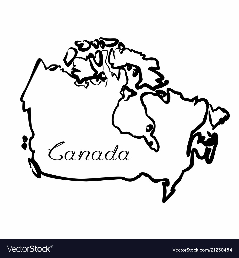 Canada map Royalty Free Vector Image - VectorStock