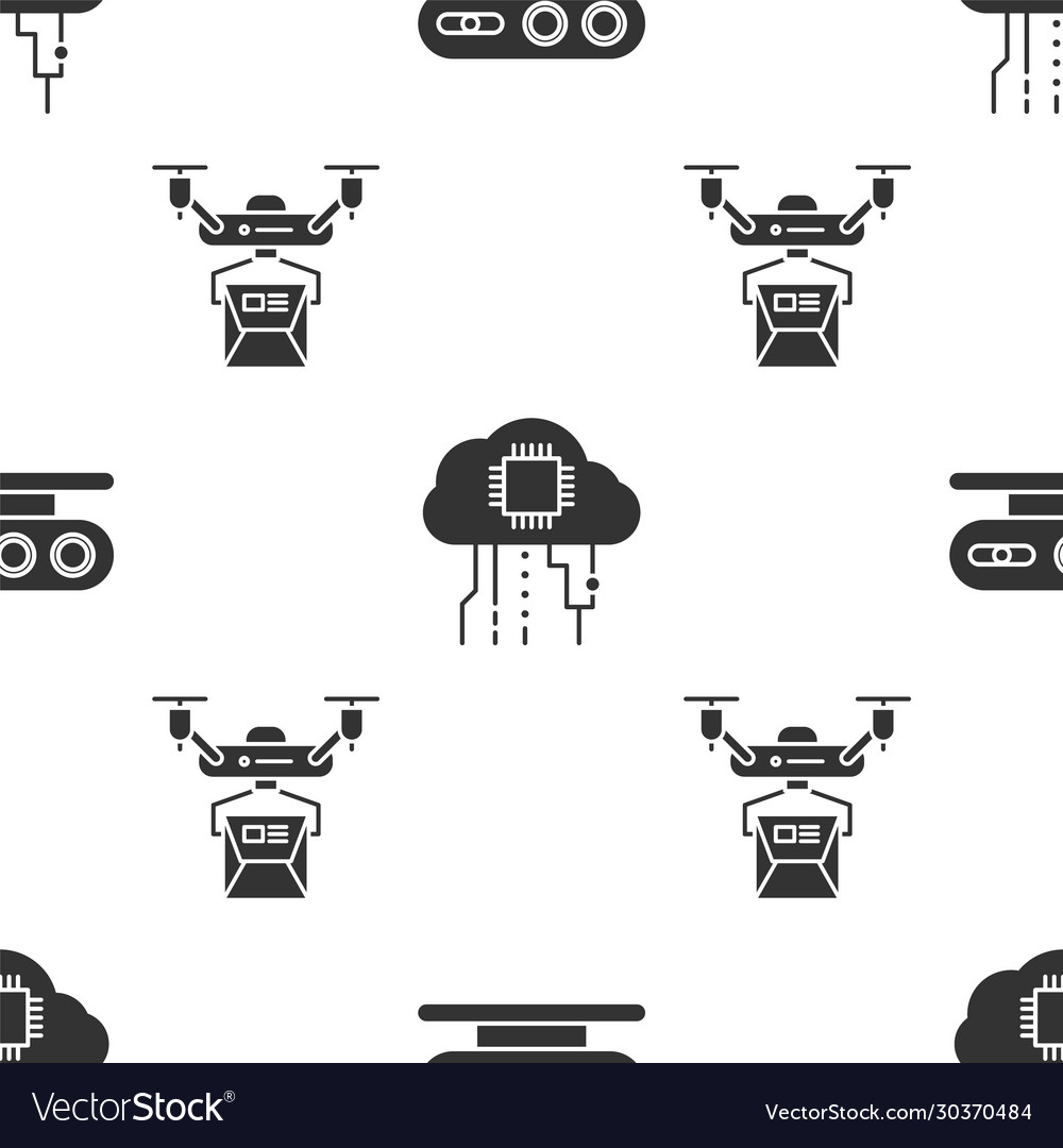 Set 3d scanning system internet things Royalty Free Vector