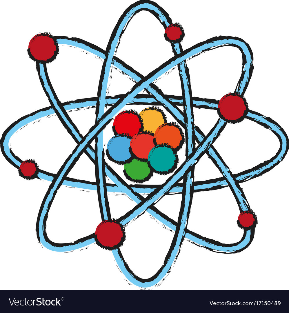 isolated atom design royalty free vector image atomdesign