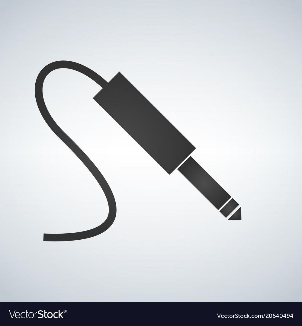 black audio jack cable