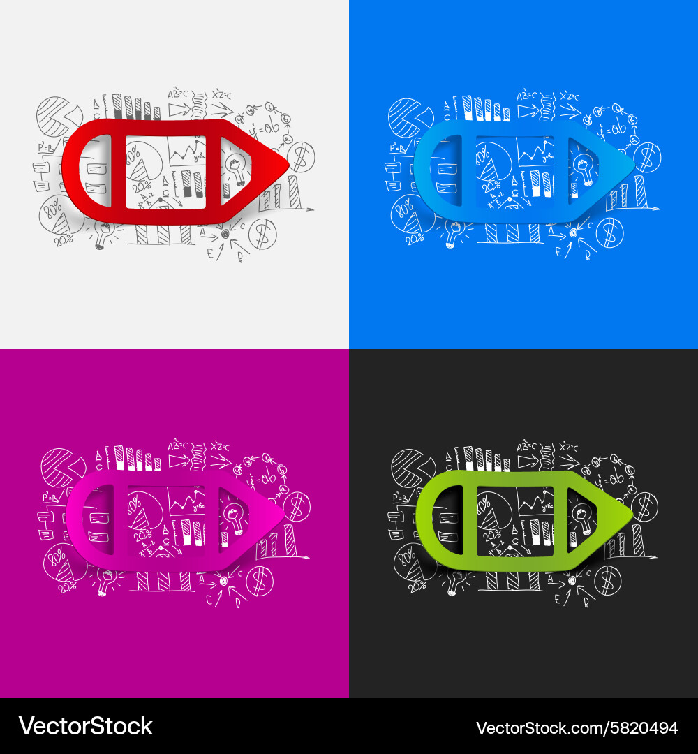 Drawing business formulas pencil Royalty Free Vector Image