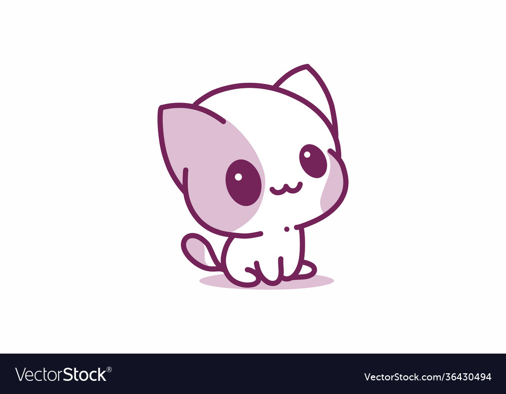 Download Kawaii Cat Little Cat Royalty-Free Stock Illustration