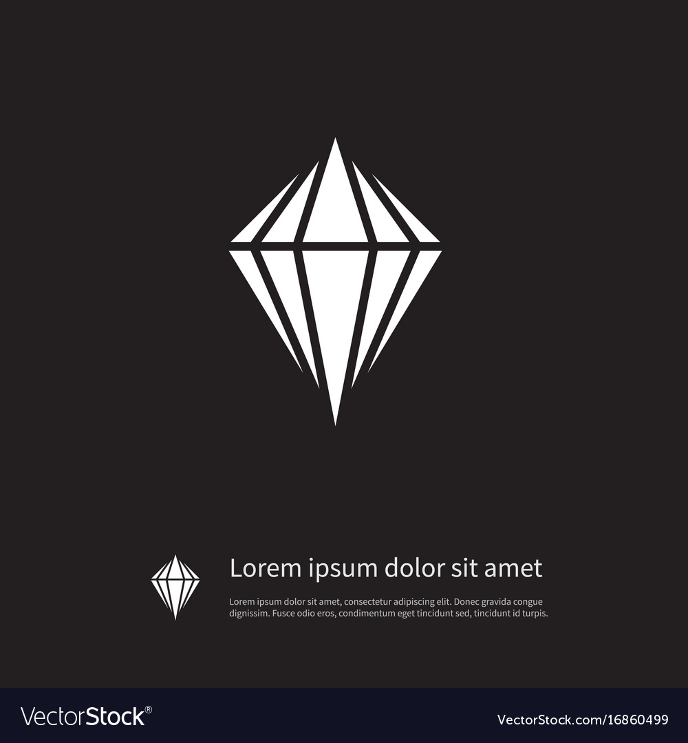 Isolated carat icon gem element can Royalty Free Vector