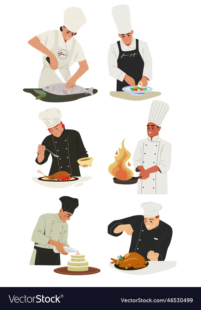 Set of chefs