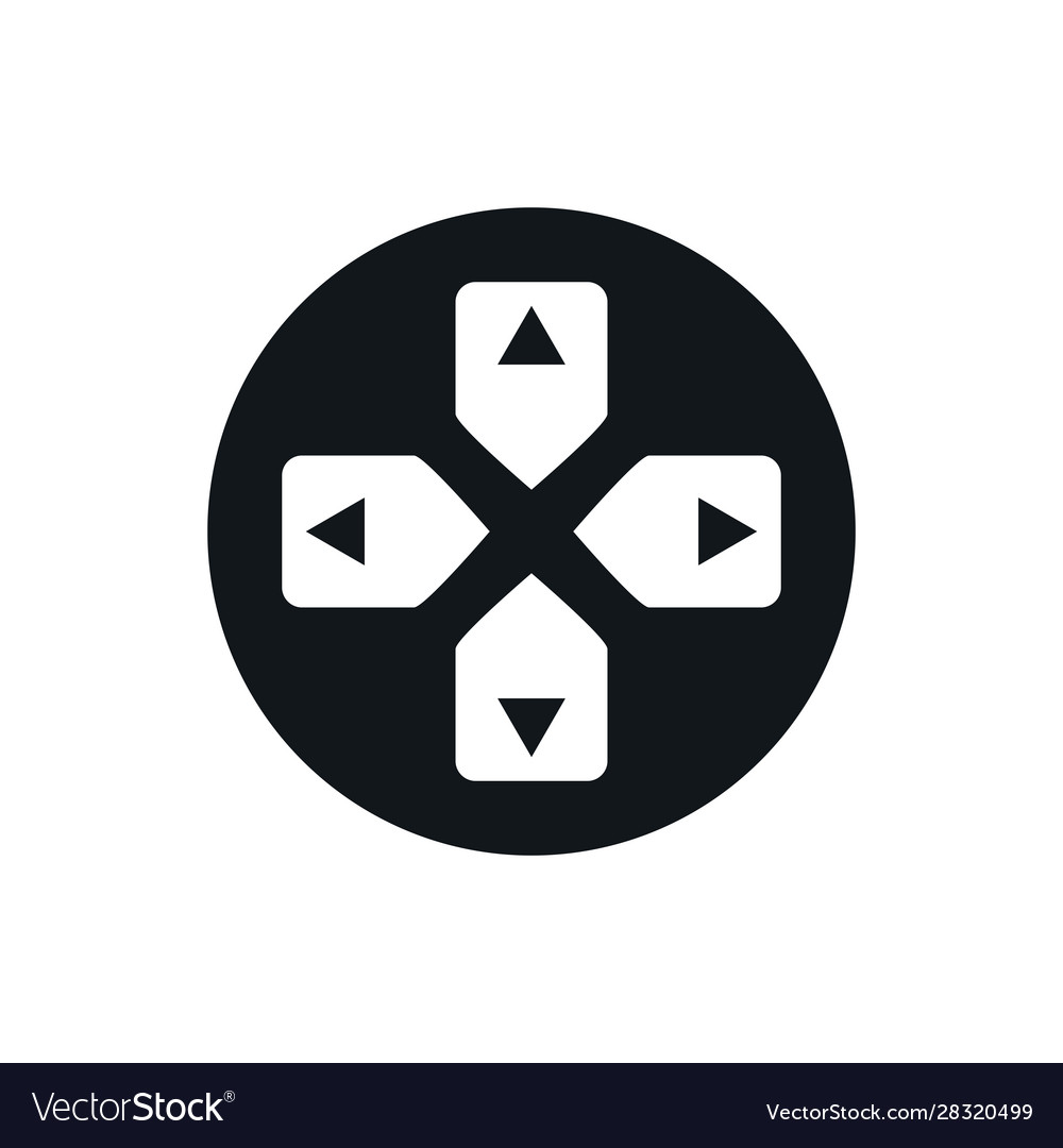 Video game arrows button control Royalty Free Vector Image