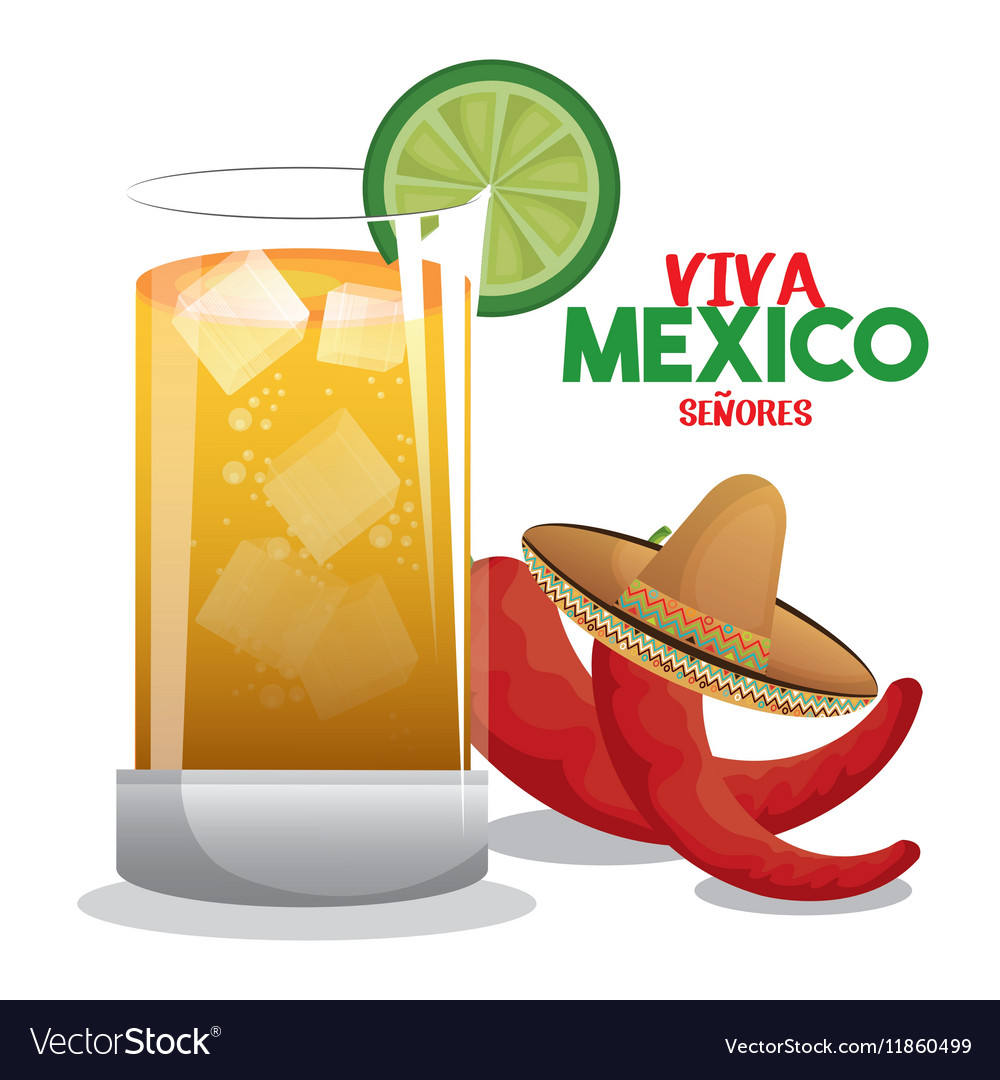 Viva mexico poster icon Royalty Free Vector Image