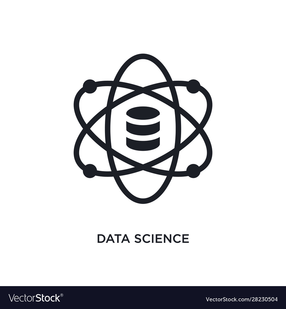 Data science isolated icon simple element from Vector Image