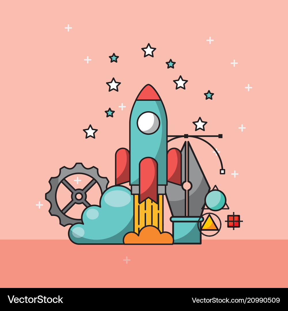 Creative process concept Royalty Free Vector Image