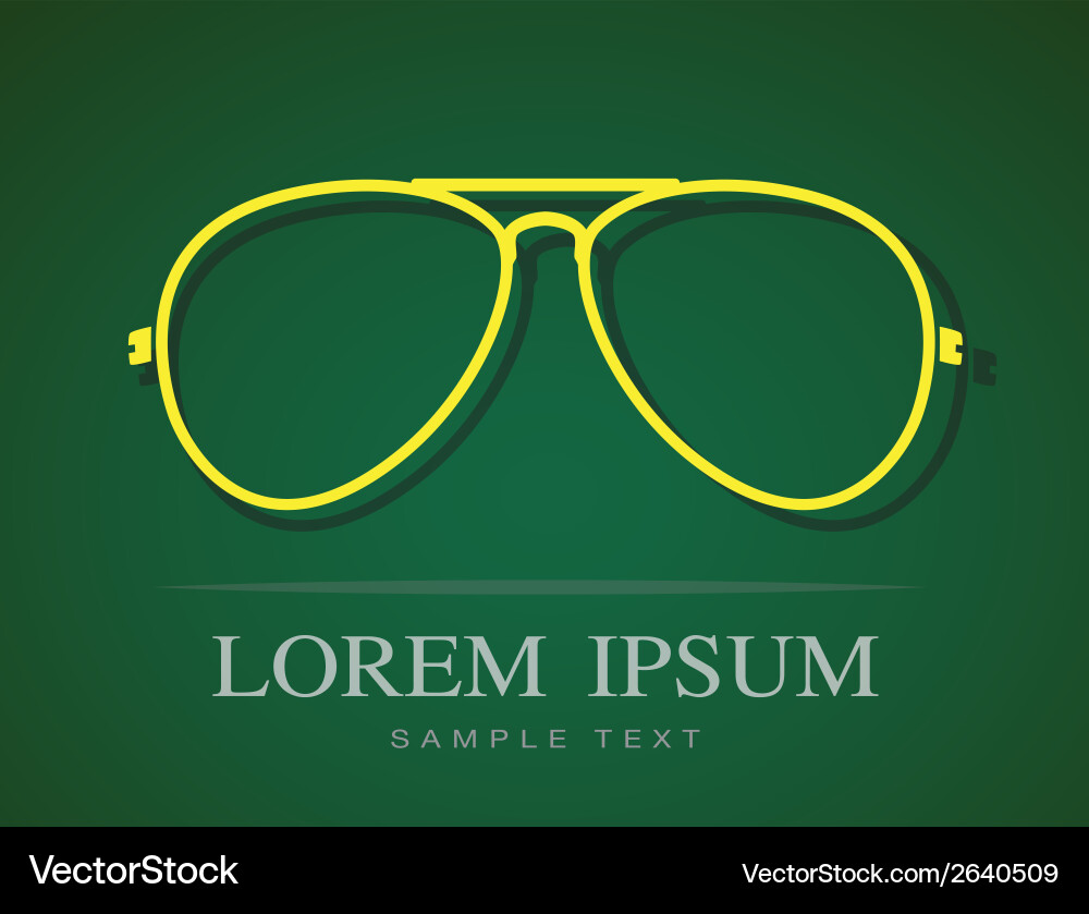 Glasses Royalty Free Vector Image - VectorStock