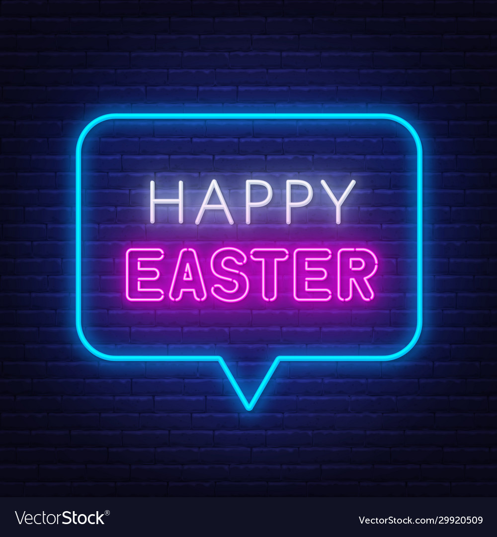 happy easter light up sign