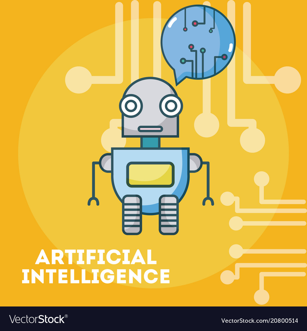 Artificial intelligence concept Royalty Free Vector Image