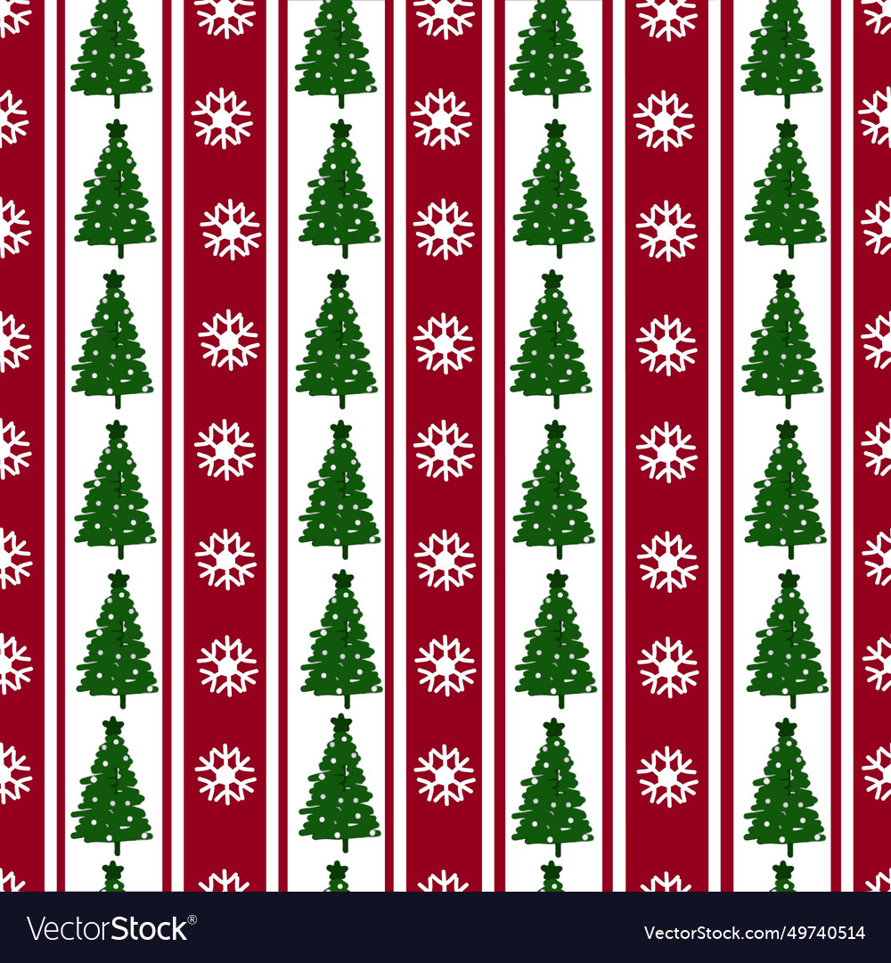 Beautiful christmas graphic seamless pattern Vector Image