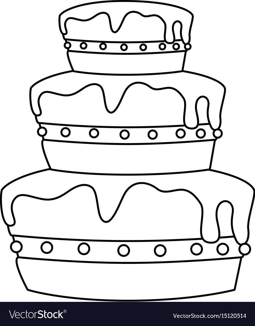 Birthday Cake Icon Royalty Free Vector Image - Vectorstock