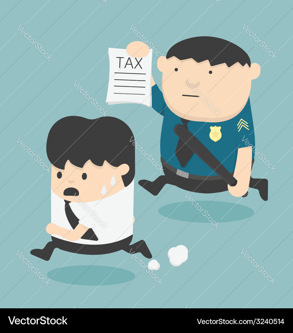 Evasion Tax Royalty Free Vector Image Vectorstock