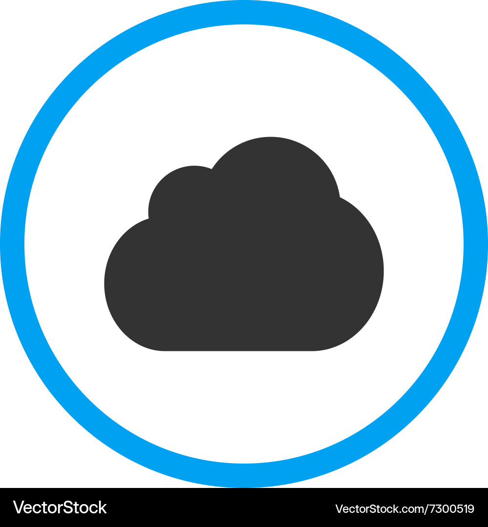 Cloud flat icon Royalty Free Vector Image - VectorStock
