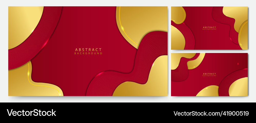 Elegant red maroon and gold background Royalty Free Vector