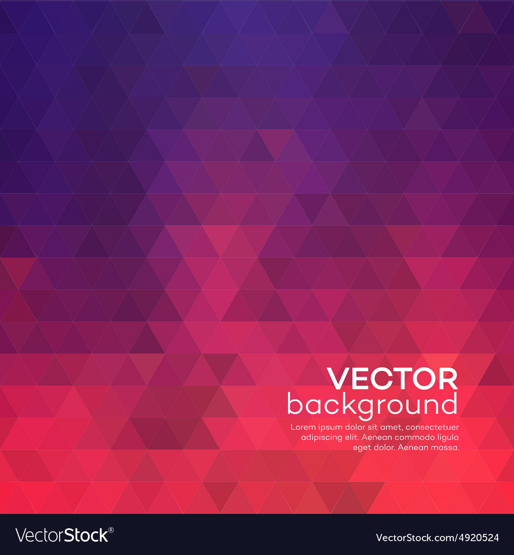 Abstract red triangle background Royalty Free Vector Image