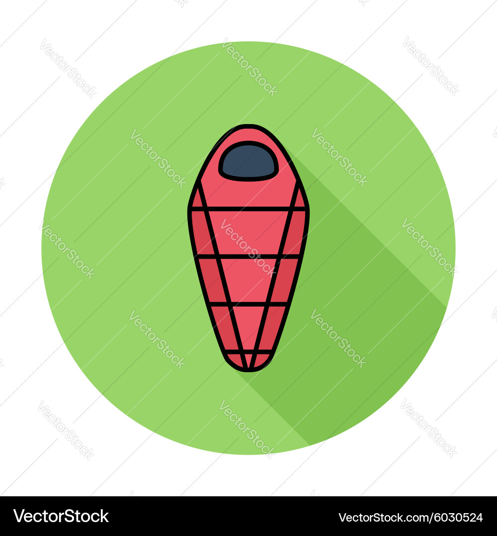 Sleeping bag Royalty Free Vector Image - VectorStock