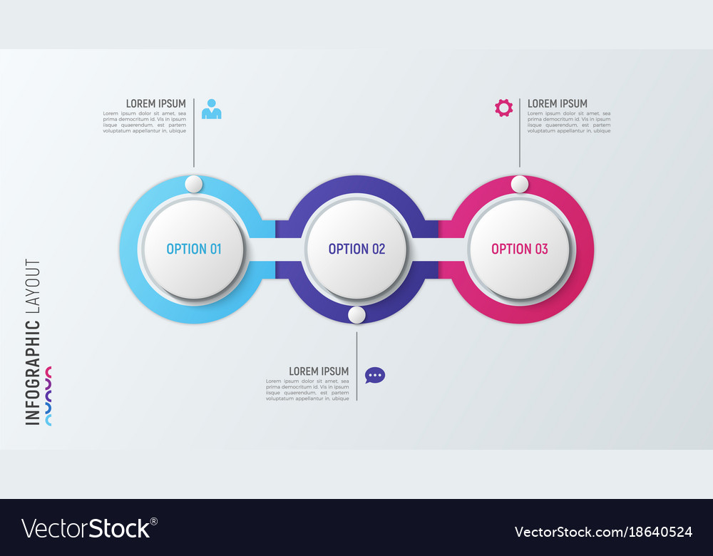 Three Step Process Infographic