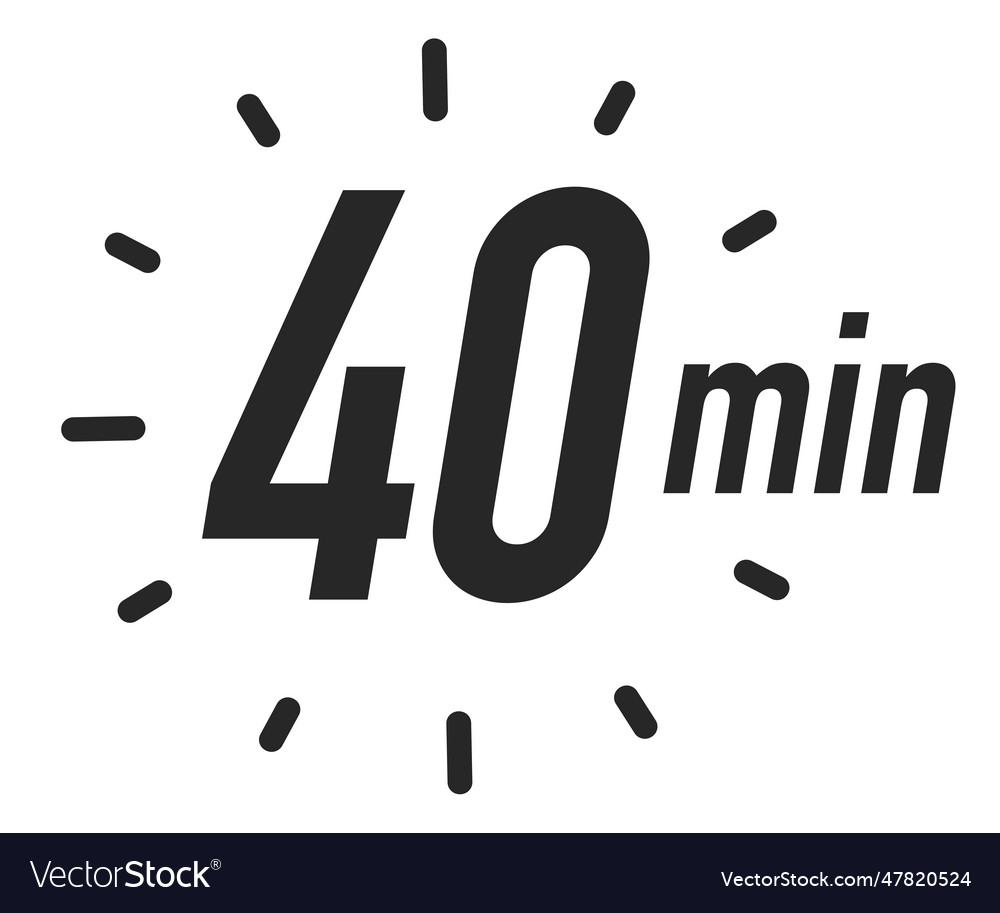 Timer Icon 40 Minutes Black Color Royalty Free Vector Image timer-icon-40-minutes-black-color-royalty-free-vector-image