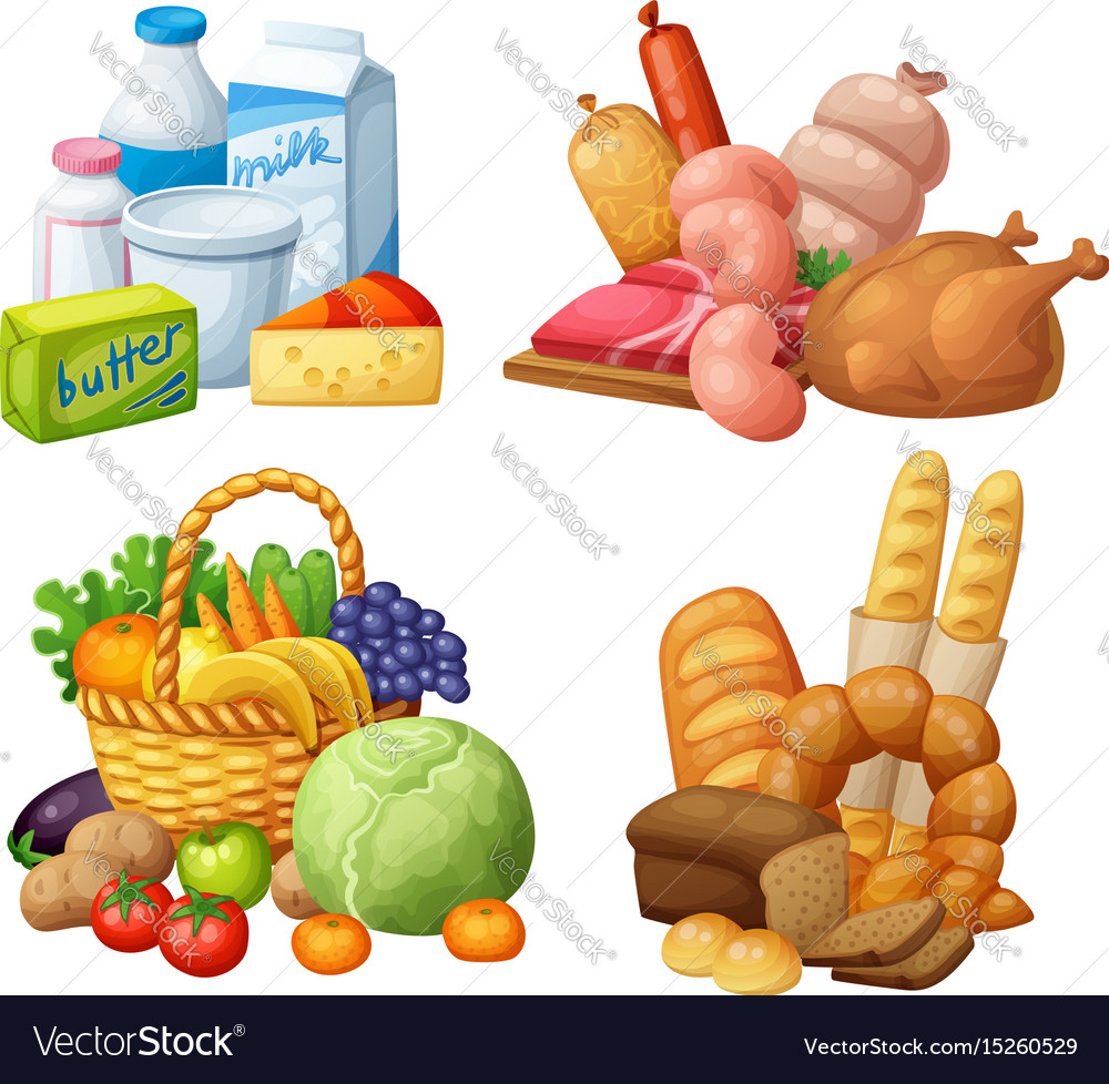 Картинки продуктов питания для детского сада