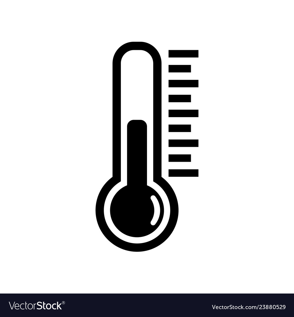 Thermometer icon high temperature symbol Vector Image