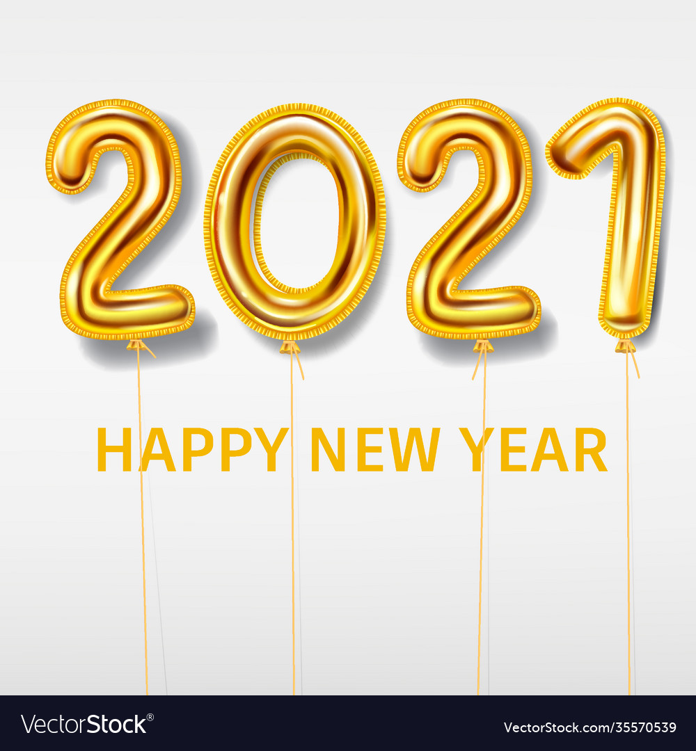 2021 happy new year decoration holiday background Vector Image