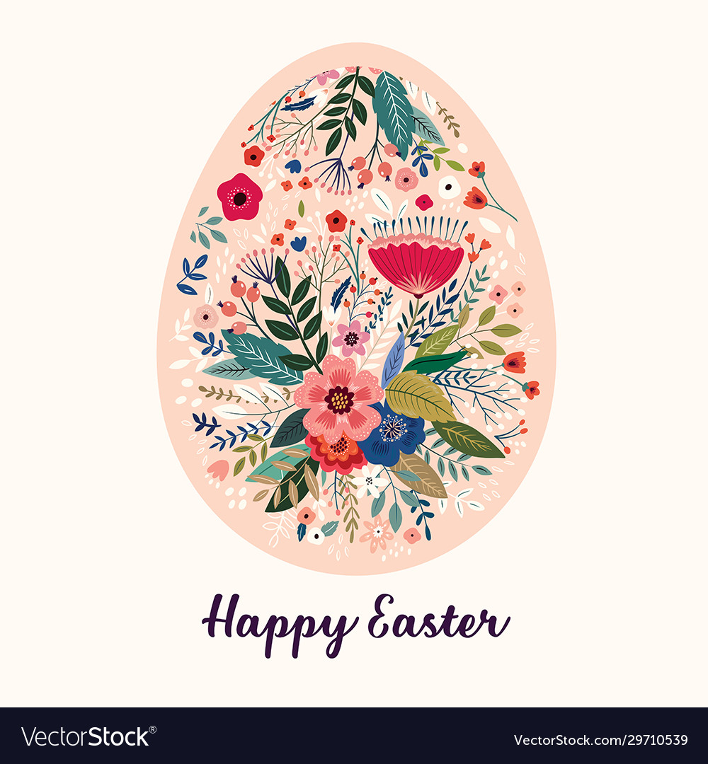 Easter egg vector image Easter egg