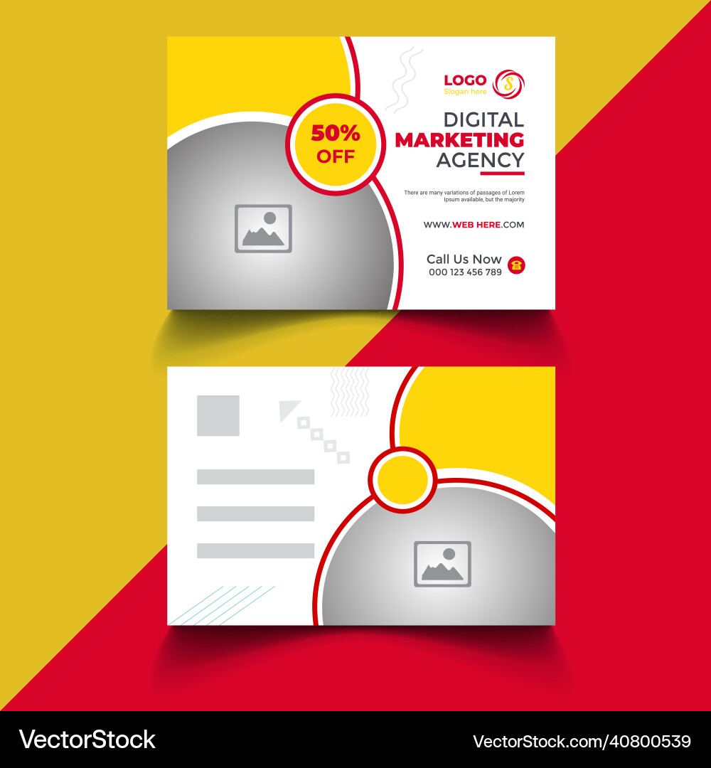 Post-card-5 Royalty Free Vector Image - VectorStock