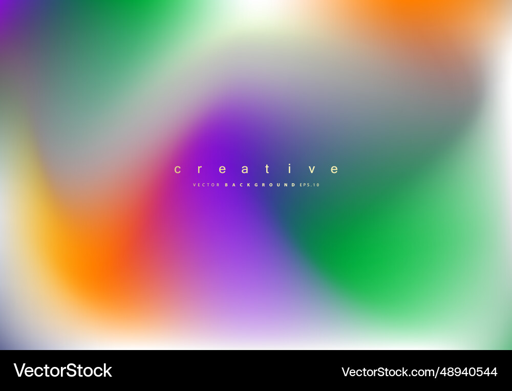 Abstract blurred gradient mesh background Vector Image