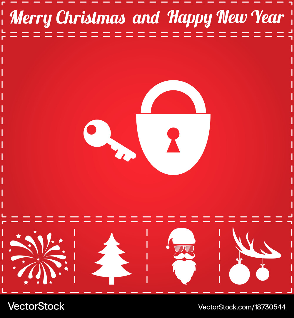 Lock key icon Royalty Free Vector Image - VectorStock