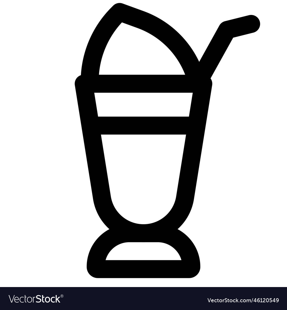 Closeup of delicious ice cream float Royalty Free Vector