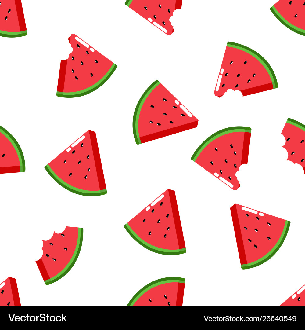 Fruit watermelon seamless pattern Royalty Free Vector Image