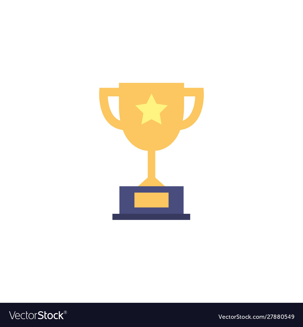 Isolated trophy icon design Royalty Free Vector Image