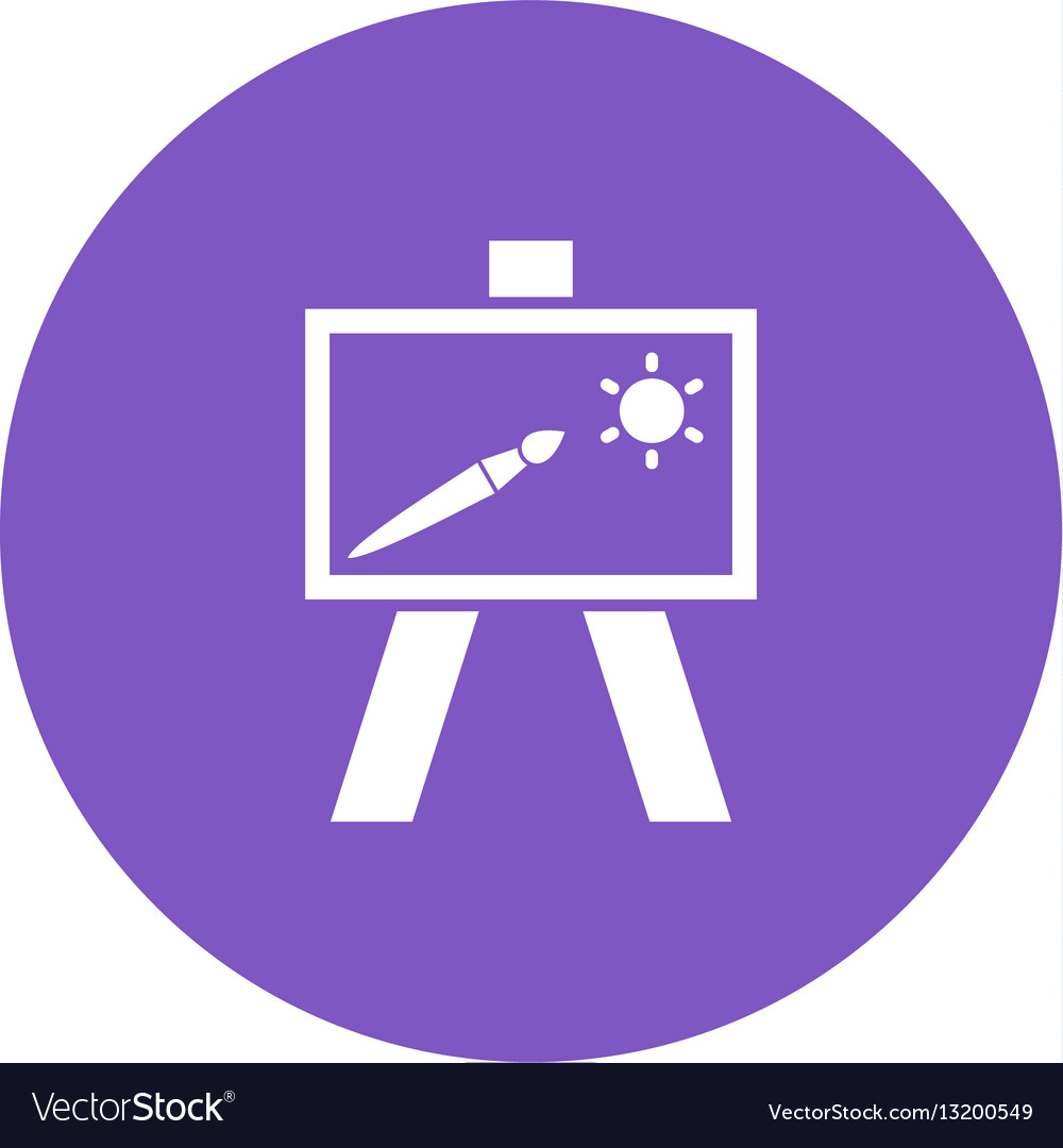 Painting Of Canvass Royalty Free Vector Image - Vectorstock