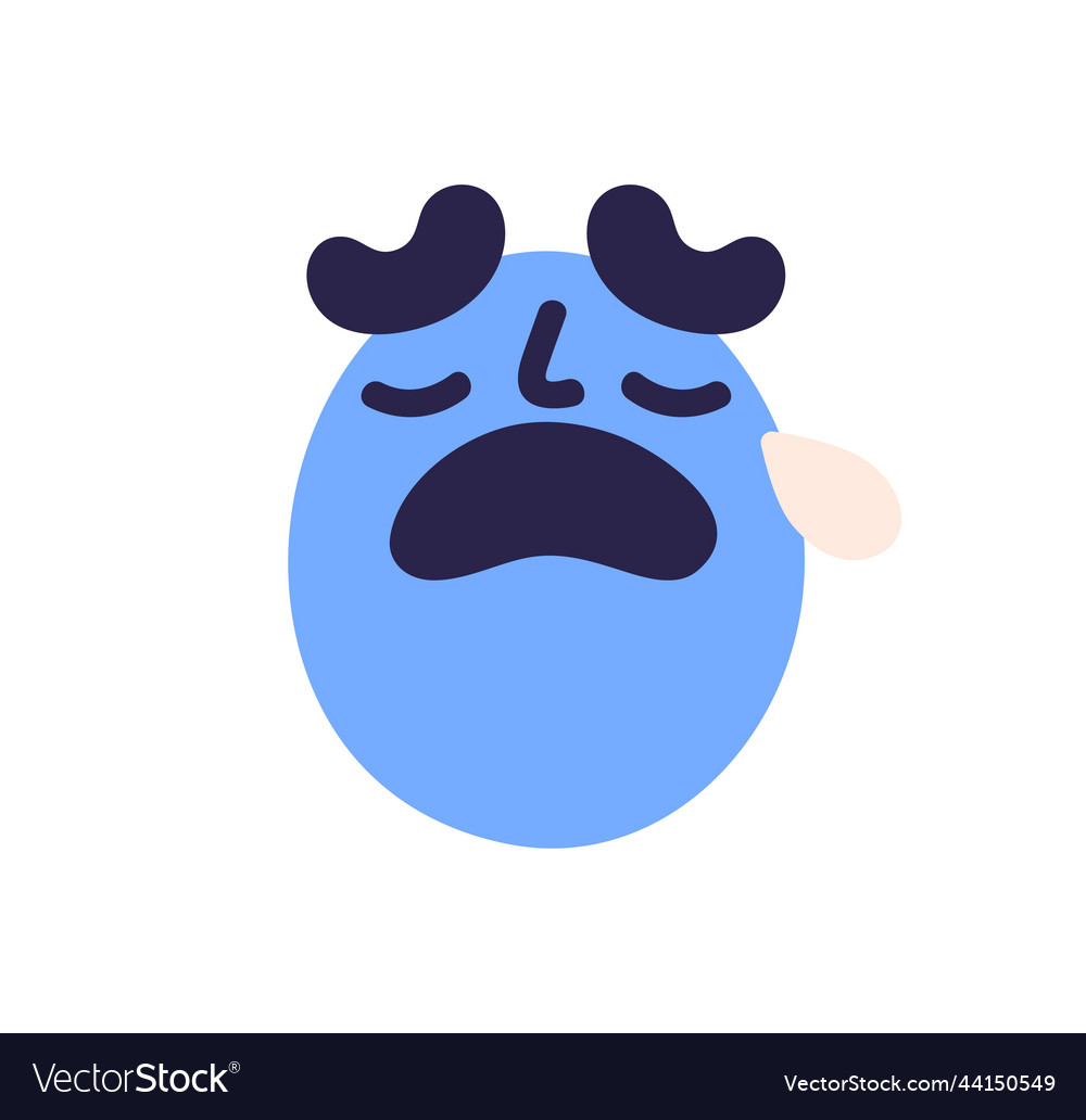 Premium Vector  Suffering cute emojis face vectors