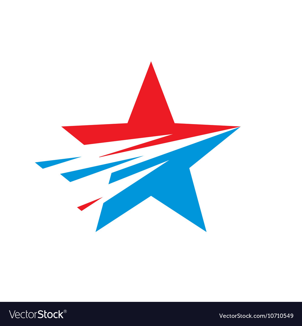 Star logo template concept Royalty Free Vector Image