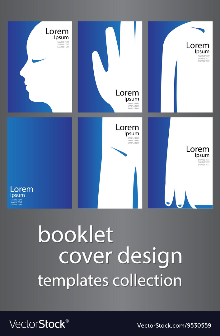 booklet cover design templates collection booklet templates
