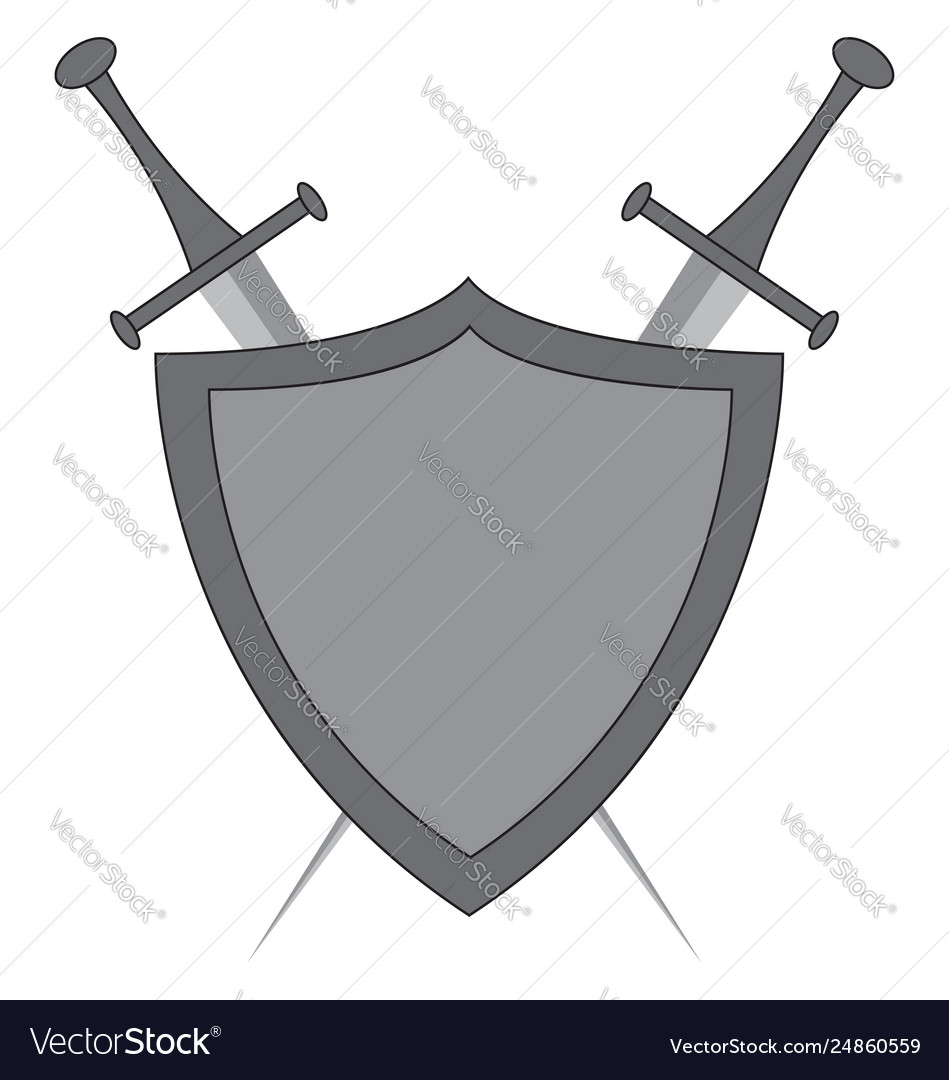 Clipart Shield And Sword Decoration