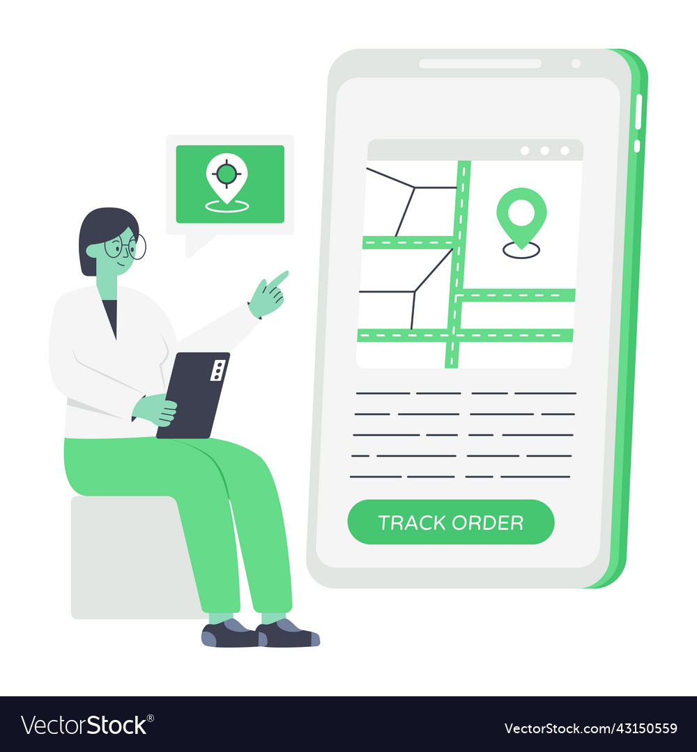 Parcel tracking Royalty Free Vector Image - VectorStock