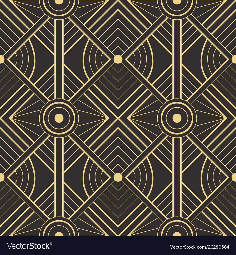 Abstract art deco seamless modern tiles pattern Vector Image