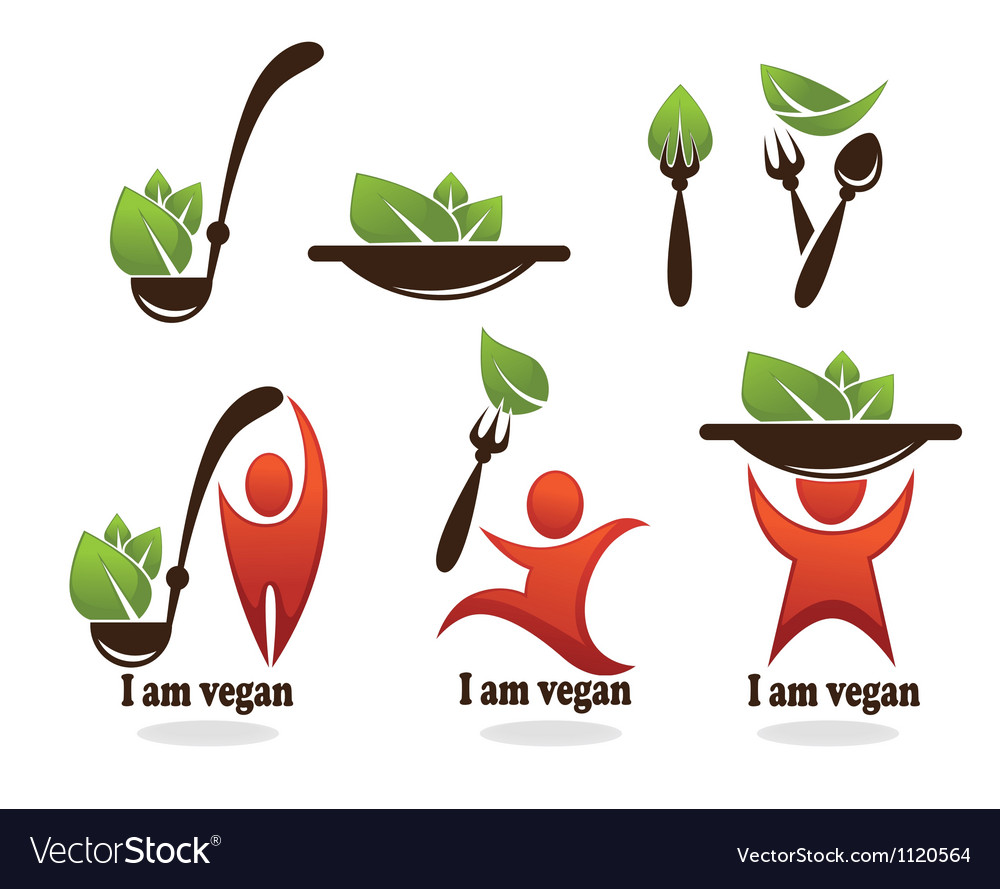 Collection healthy eating vegetarian food Vector Image