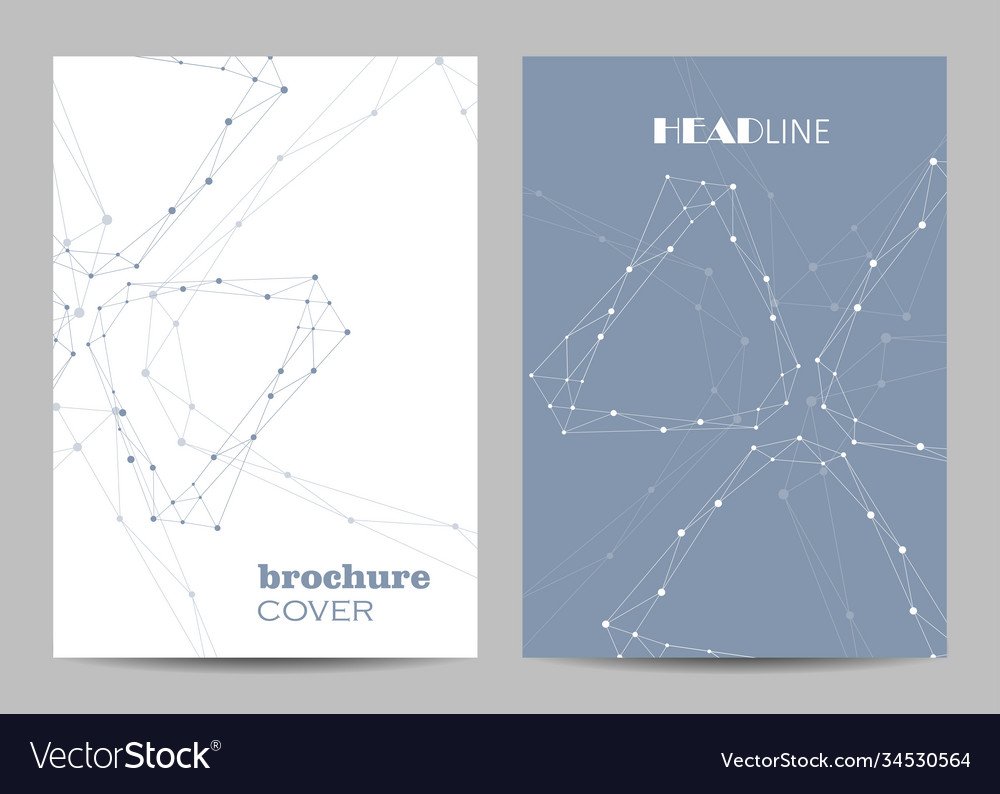 Templates for brochure cover in a4 size Royalty Free Vector