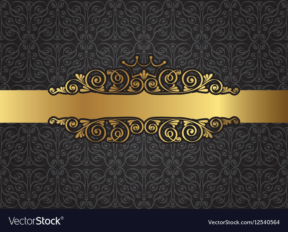 gold and black vintage background